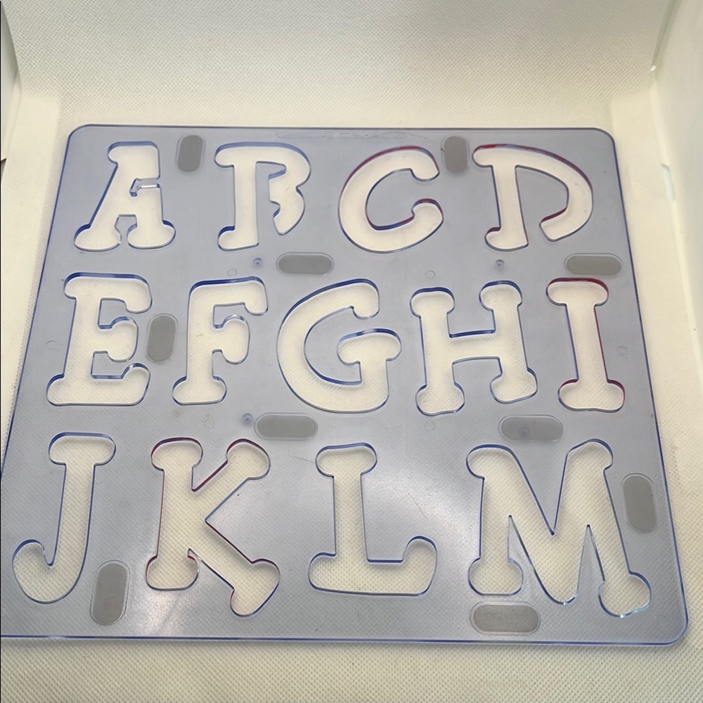 Creative Memories Alphabet and number Stencil